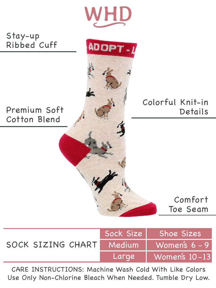 Wheel House Designs socks Adopt a Dog Socks Perfect Dog Lovers Gift