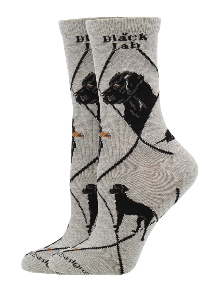 Wheel House Designs socks Black Lab Socks for Women and Men | Perfect Dog Lovers Gift