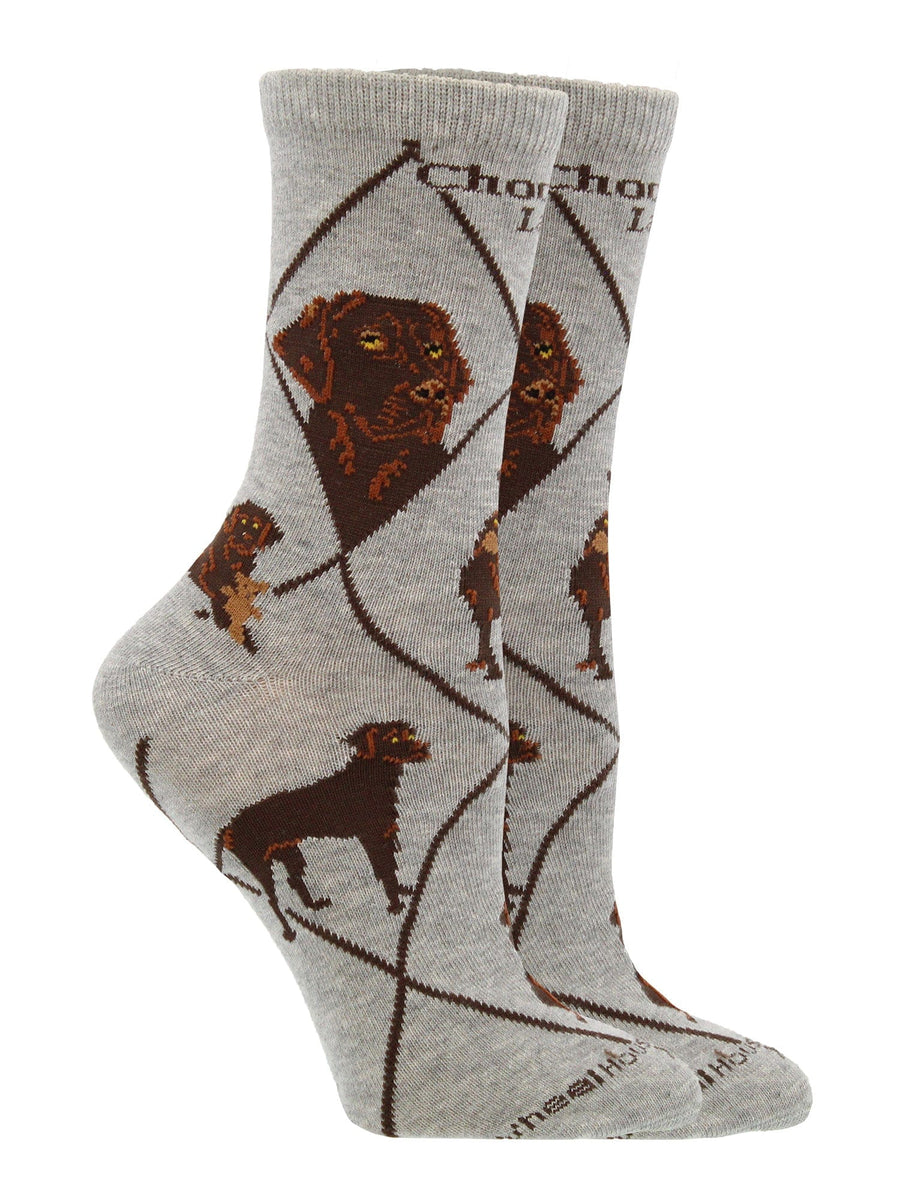 Wheel House Designs socks Chocolate Lab Socks for Women and Men | Perfect Dog Lovers Gift
