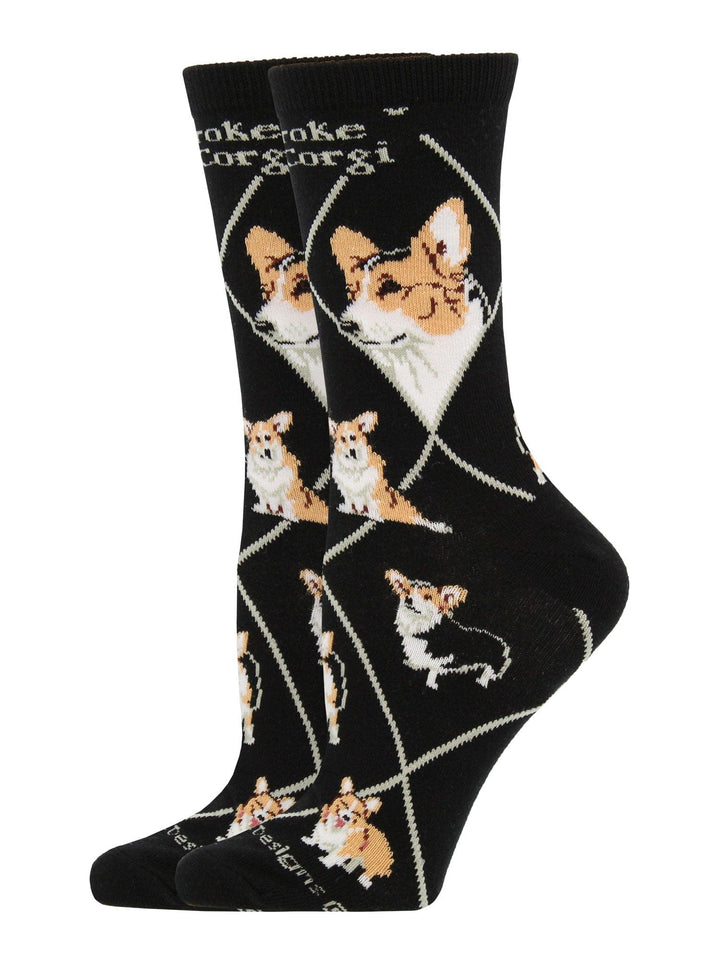 Wheel House Designs socks Corgi Pembroke Crew Socks for Women | Dog Lovers Gift