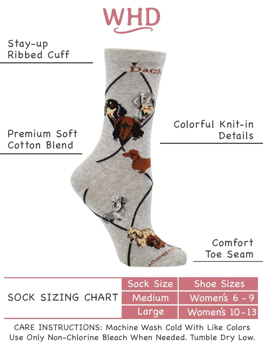 Wheel House Designs socks Dachshund Socks for Women | Perfect Dog Lovers Gift