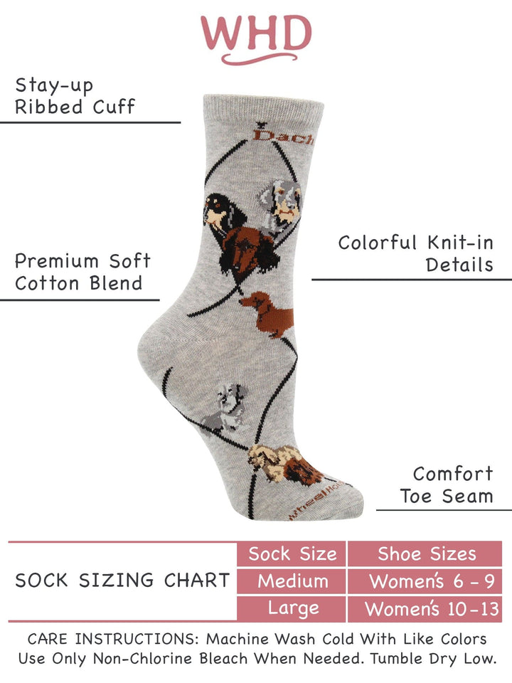 Wheel House Designs socks Dachshund Socks for Women | Perfect Dog Lovers Gift