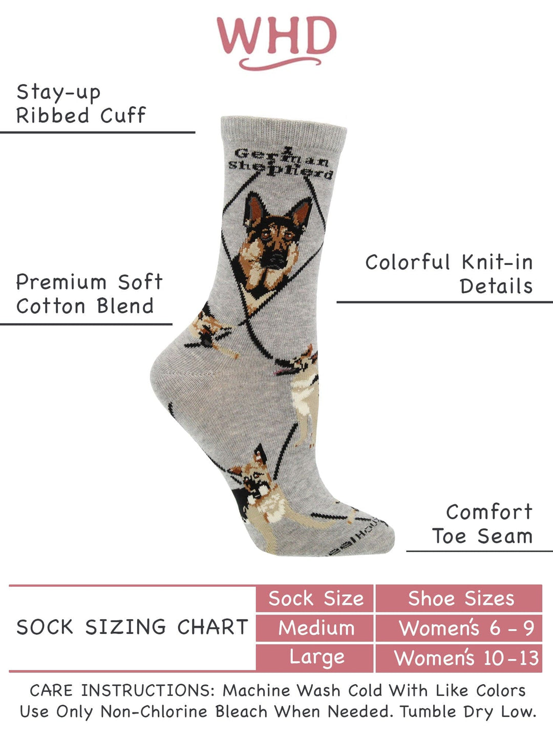 Wheel House Designs socks German Shepherd Socks for Women | Perfect Dog Lovers Gift