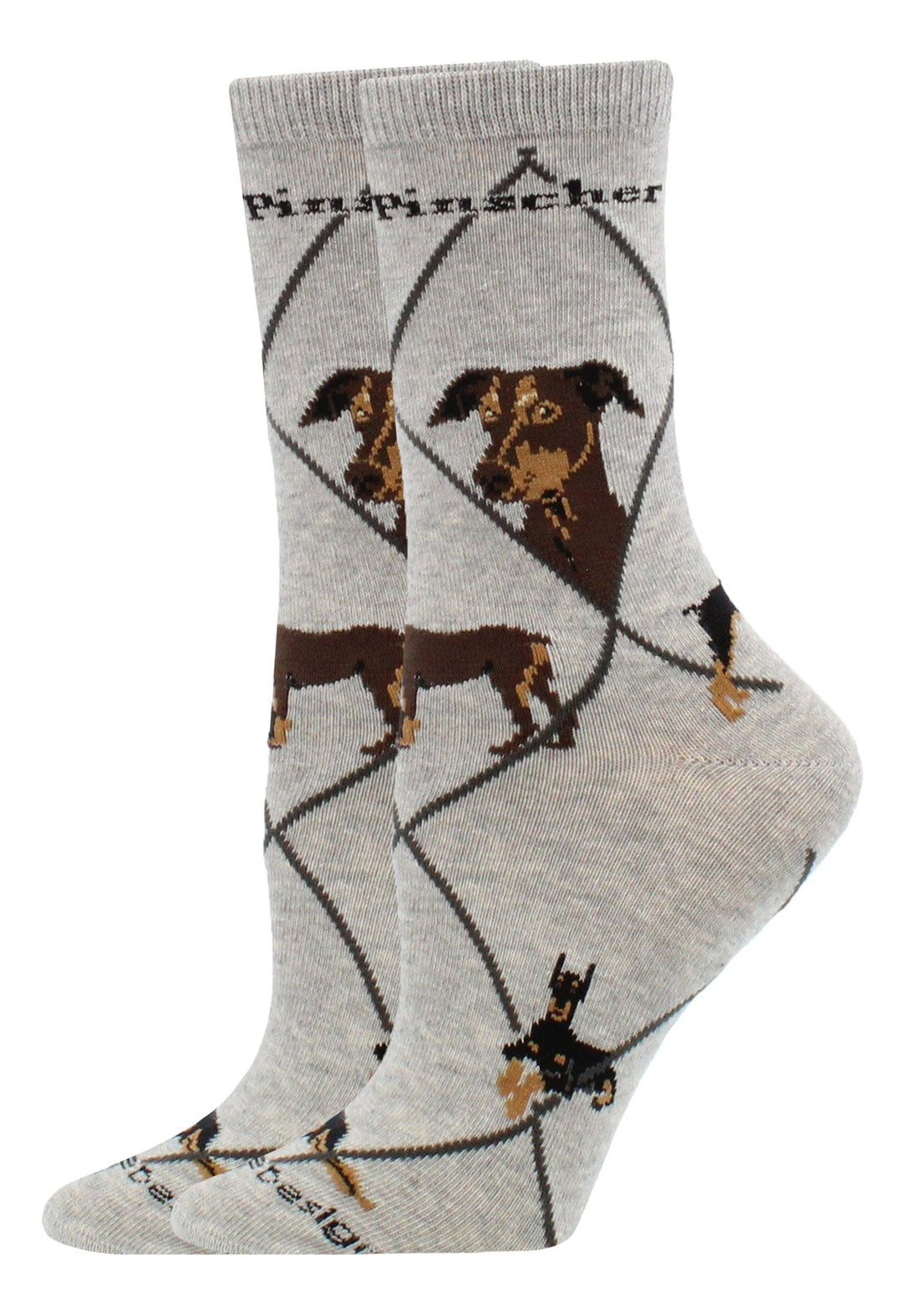 Wheel House Designs socks Gray / Medium Doberman Pinscher Socks Perfect Dog Lovers Gift