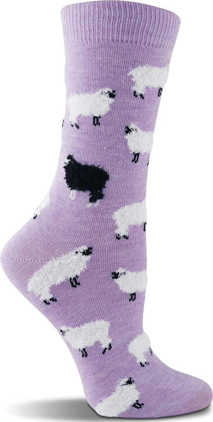 Wheel House Designs socks Lavendar Heather / Medium WHD Fuzzy Sheep Socks 2-Pack or 1-Pack