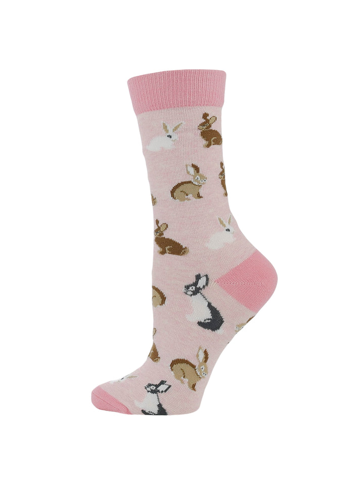 Cute Bunny Socks for Women | Bunny Rabbit Crew Socks|1-Pack/2-Pack