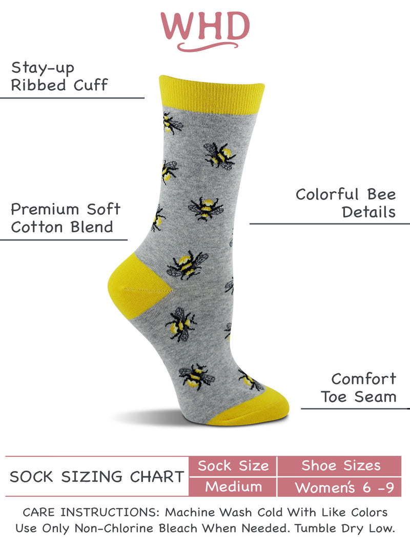 WHD Bee Socks 2-Pack or 1-Pack