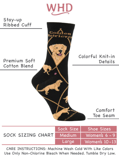 Golden Retriever Socks for Women and Men | Perfect Dog Lovers Gift