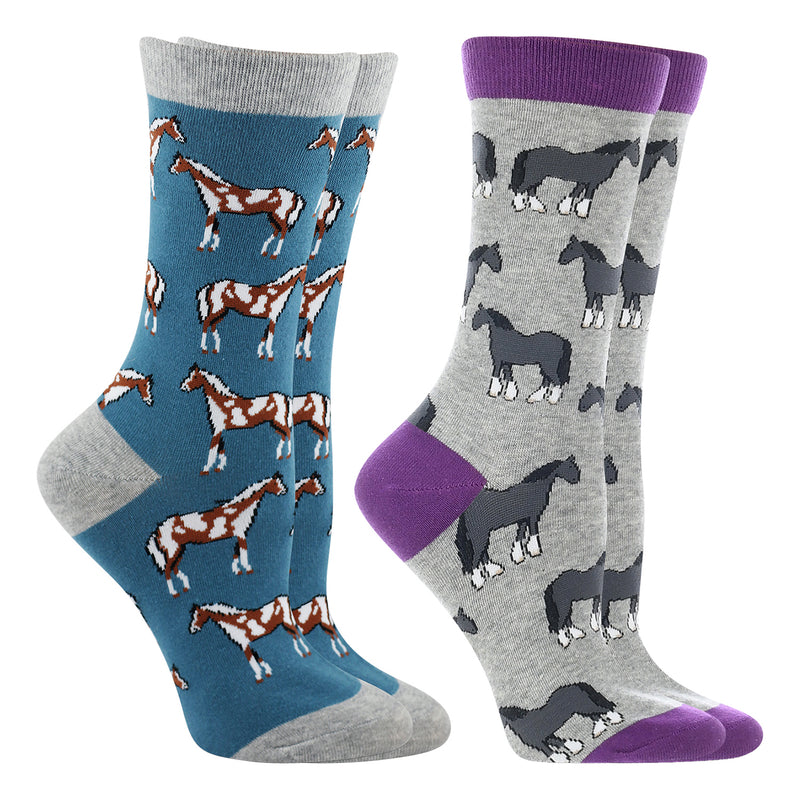 WHD Multi Horse Socks 2-Pack or 1-Pack