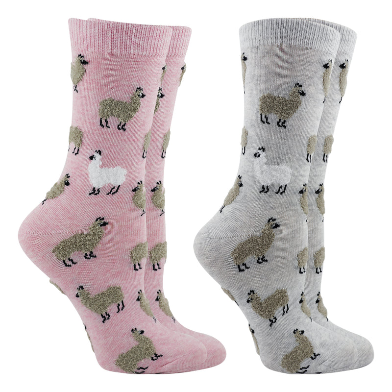 WHD Fuzzy Llama Socks 2-Pack or 1-Pack