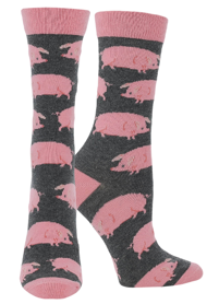 WHD Pig Socks for Women | Gifts for Pig Lovers| 1-Pack/2-Pack
