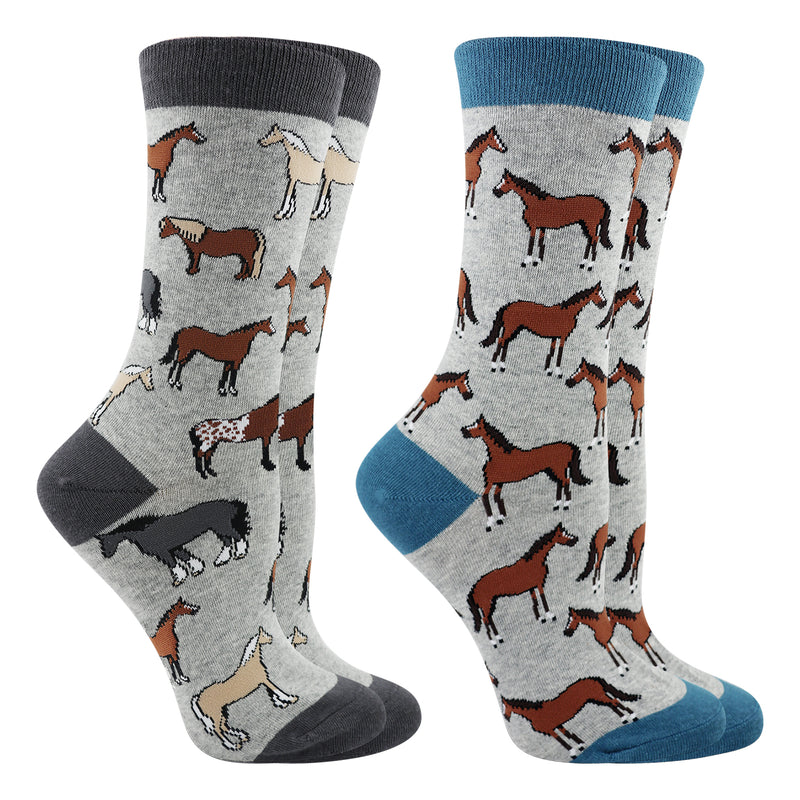 WHD Multi Horse Socks 2-Pack or 1-Pack