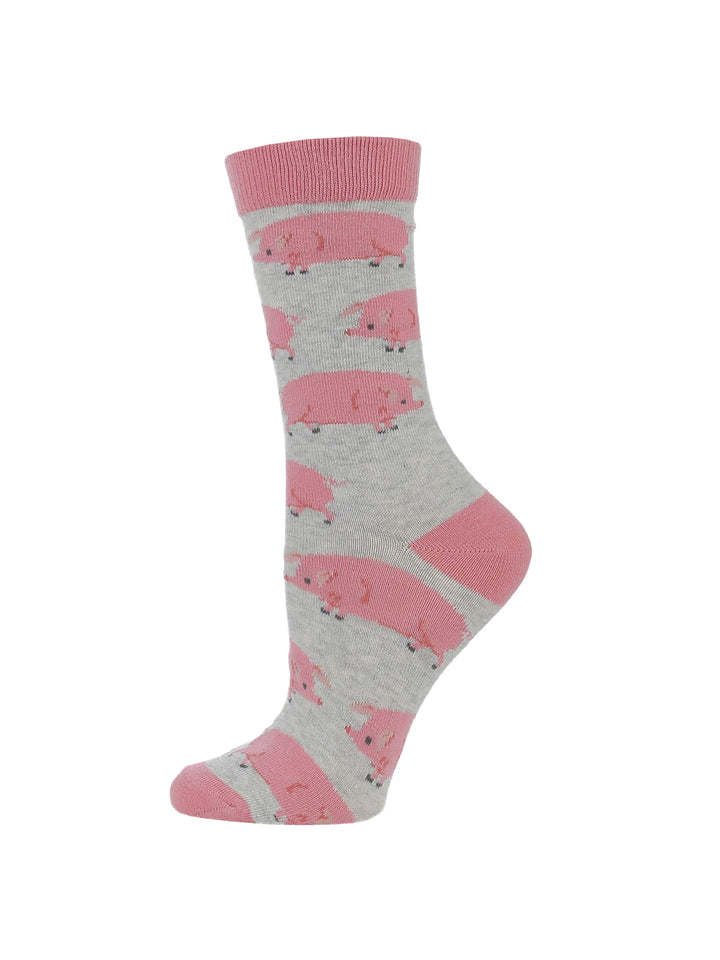 WHD Pig Socks for Women | Gifts for Pig Lovers| 1-Pack/2-Pack