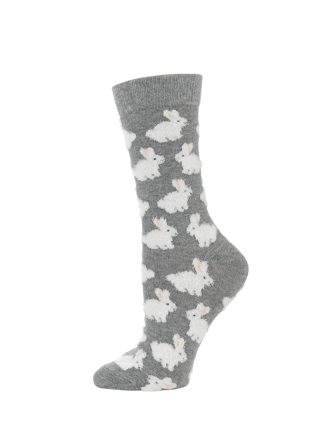 Cute Fuzzy Bunny Socks for Women | Fuzzy Bunny Rabbit Crew Socks|1-Pack/2-Pack