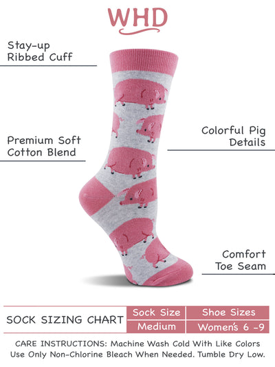 Pig Socks for Women | Gifts for Pig Lovers