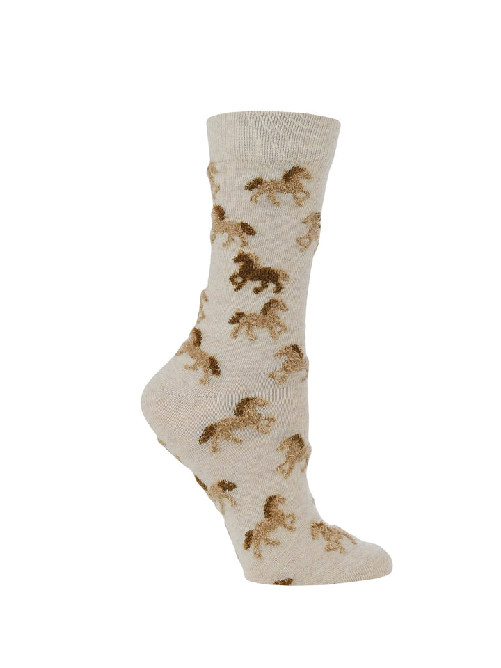 WHD Cute Fuzzy Horse Socks for Women | Gift for Horse Lovers|1-Pack/2-Pack