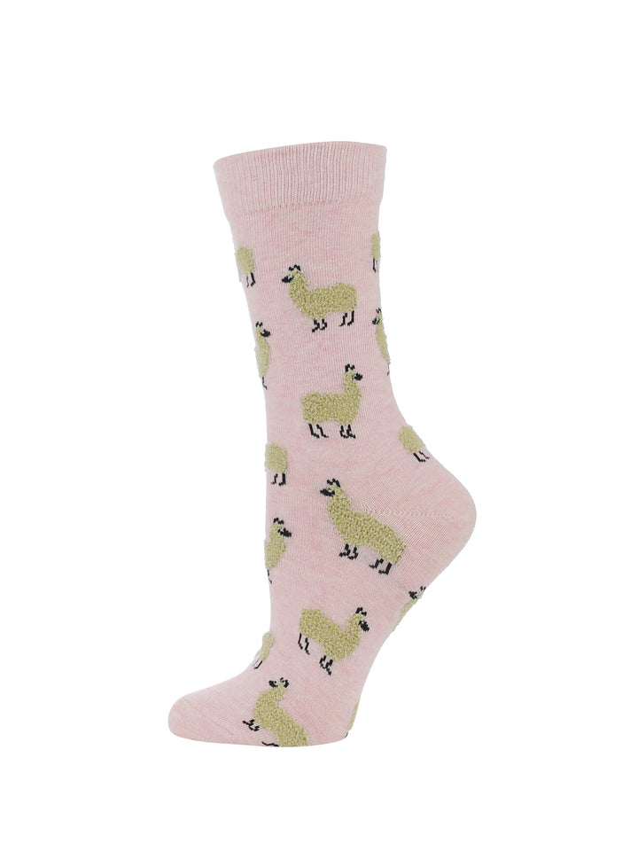 WHD Cute Fuzzy Llama Socks for Women
