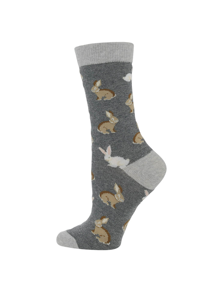 Cute Bunny Socks for Women | Bunny Rabbit Crew Socks|1-Pack/2-Pack