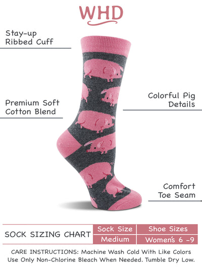 Pig Socks for Women | Gifts for Pig Lovers