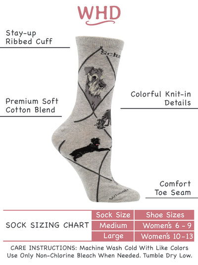 Schnauzer Socks for Women | Perfect Dog Lovers Gift