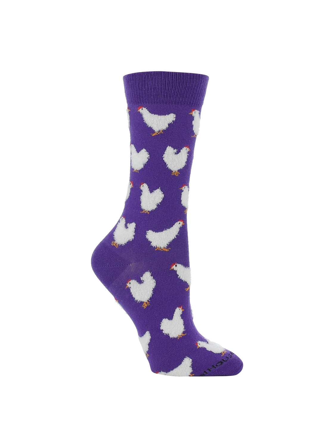 Fuzzy Chicken Socks | Cute Chicken Socks for Women | Crew Length|1-Pack/2-Pack