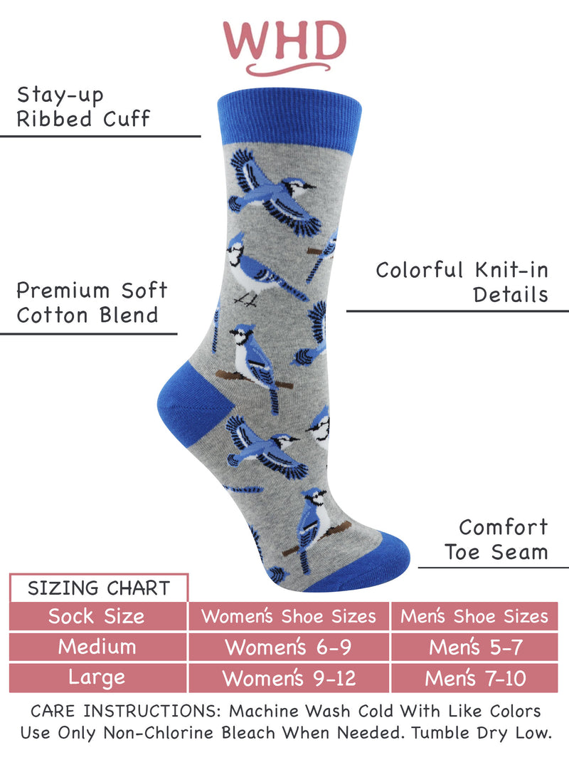 Blue Jay Bird Socks Perfect Bird Lovers Gift