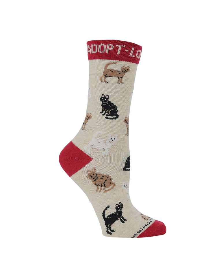 Wheel House Designs socks Adopt a Cat Socks Perfect Cat Lovers Gift