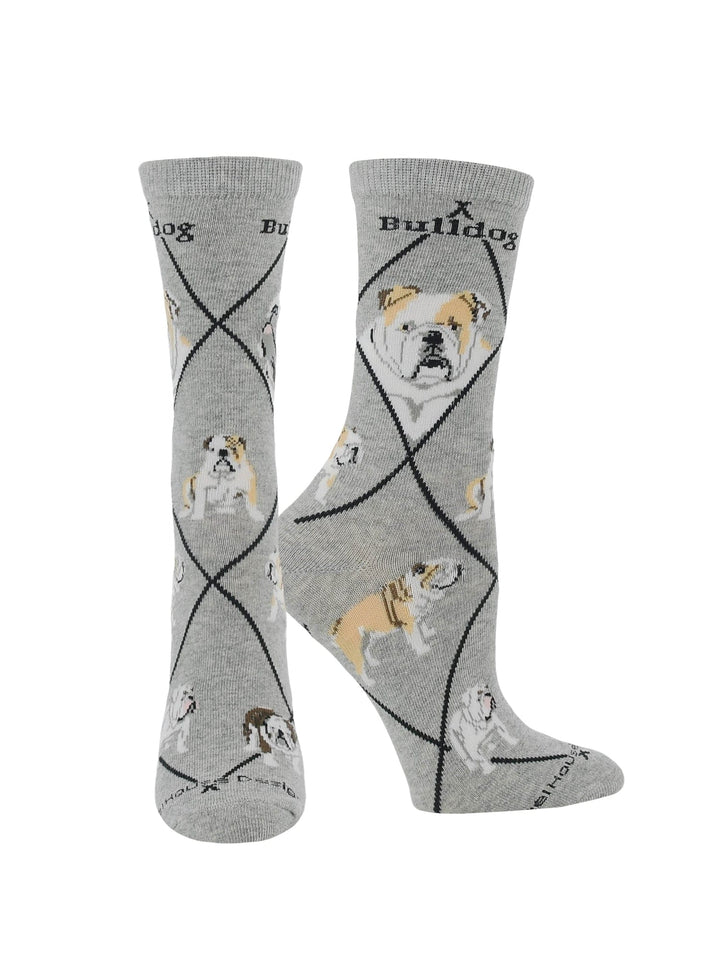Wheel House Designs socks American Bulldog Socks for Women | Perfect Dog Lovers Gift