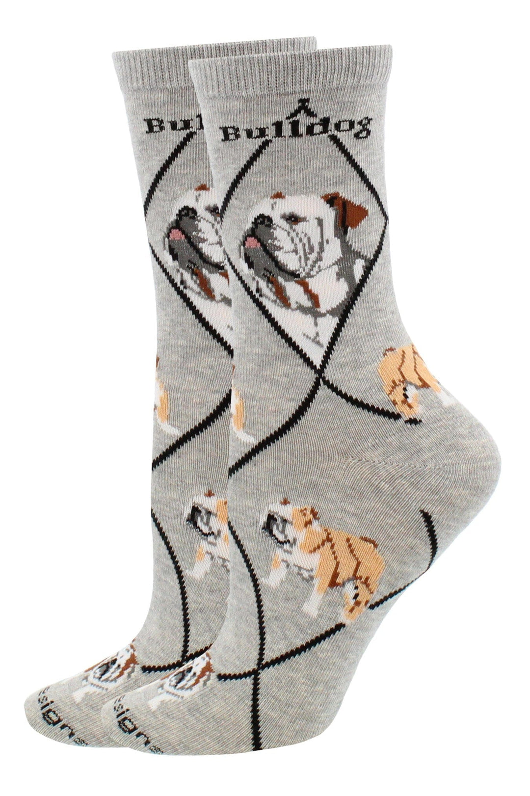 Wheel House Designs socks American Bulldog Socks for Women | Perfect Dog Lovers Gift