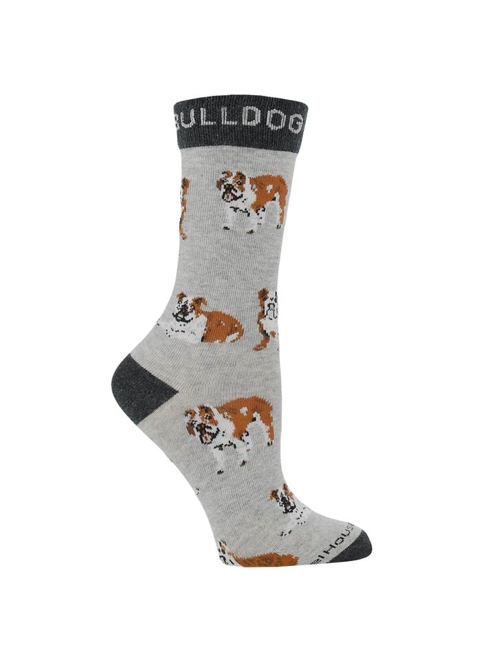 Wheel House Designs socks American Bulldog Socks for Women | Perfect Dog Lovers Gift