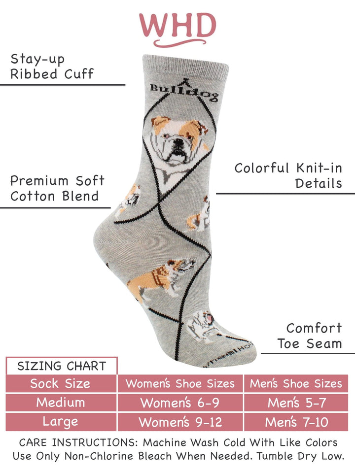 Wheel House Designs socks American Bulldog Socks for Women | Perfect Dog Lovers Gift