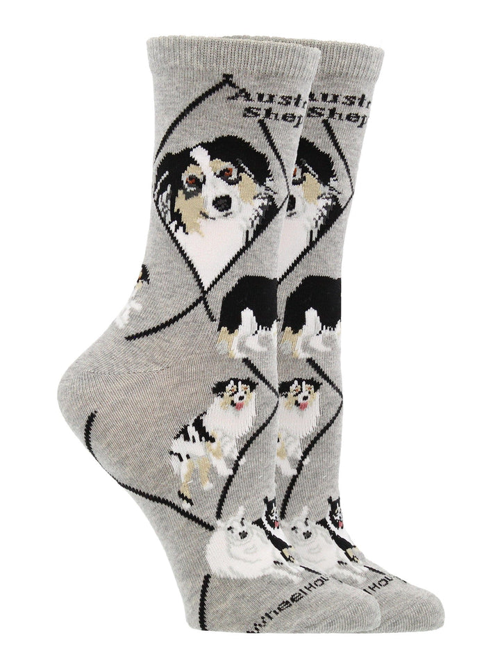 Wheel House Designs socks Australian Shepherd Socks for Women and Men | Perfect Dog Lovers Gift