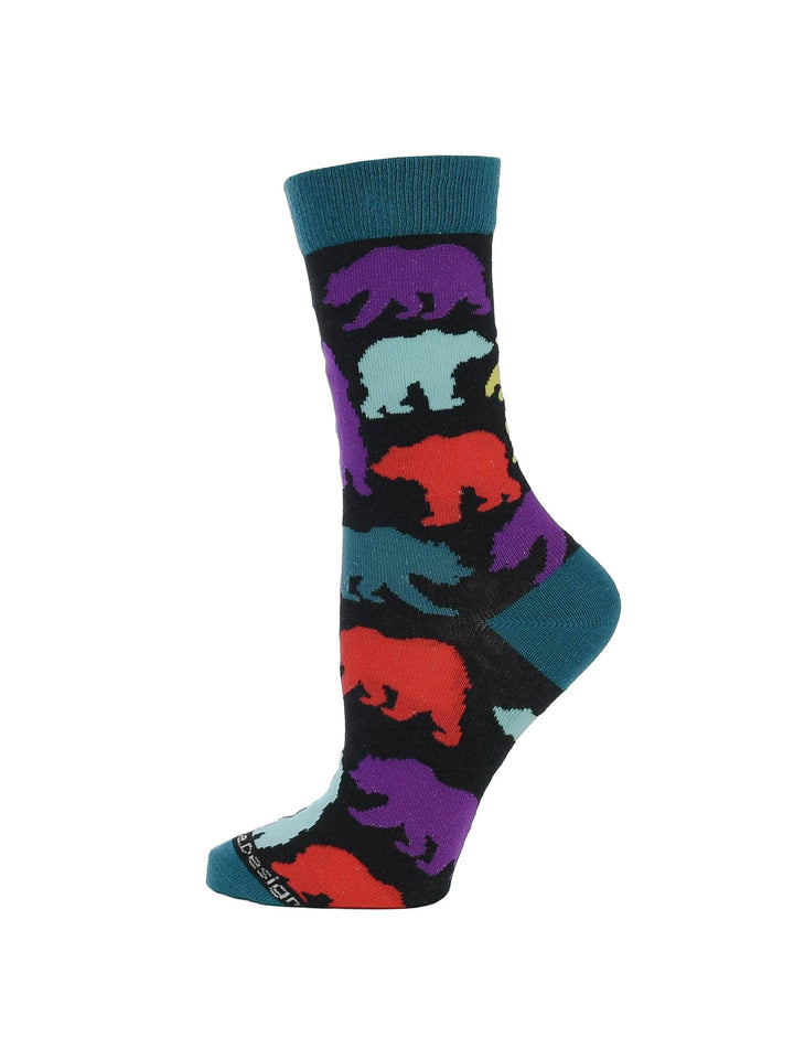 Wheel House Designs socks Bear Crew Socks for Women and Men | Gift for Bear Lovers