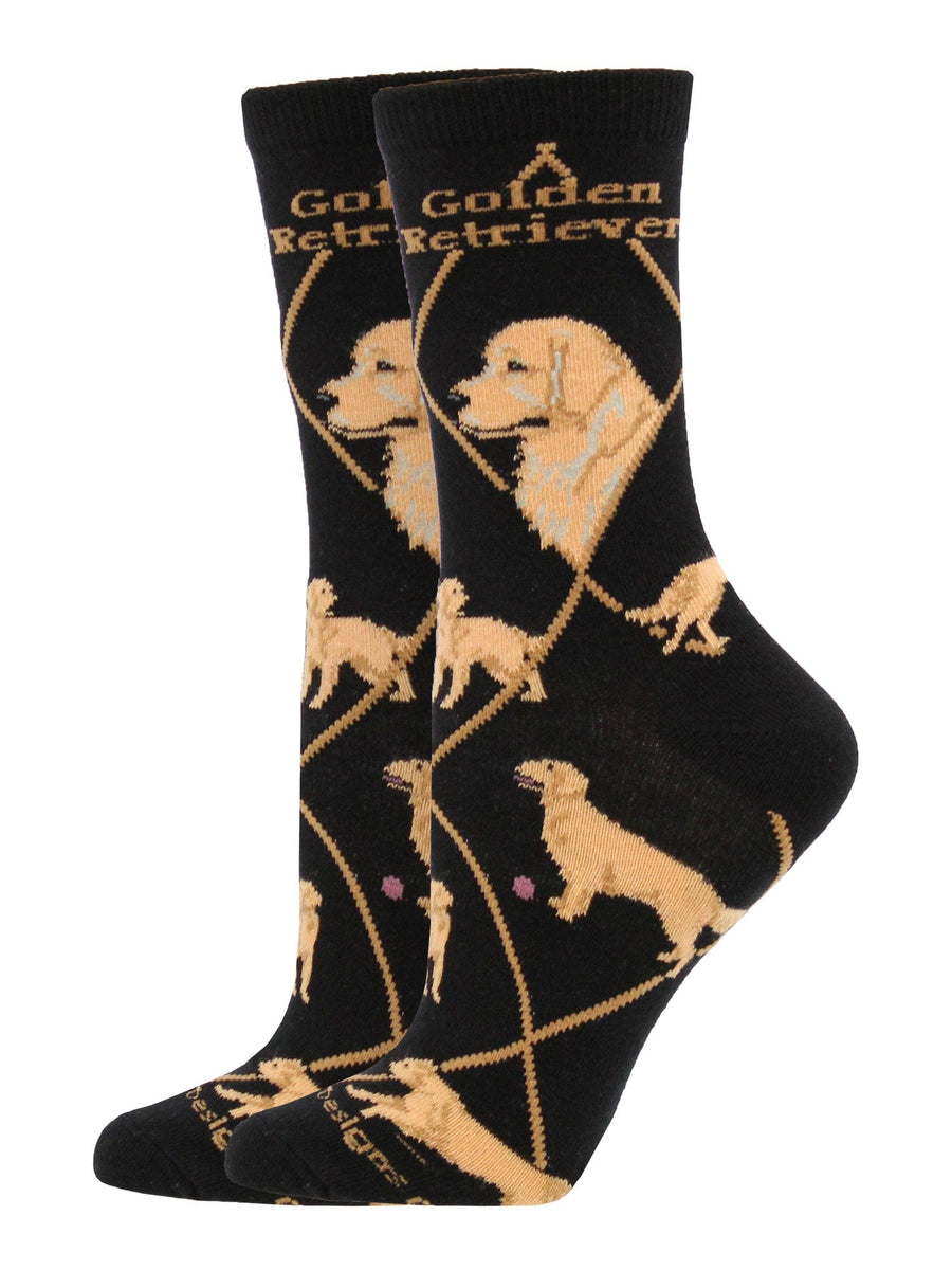 Wheel House Designs socks Best Golden Retriever Crew Socks for Women | Dog Lovers Gift