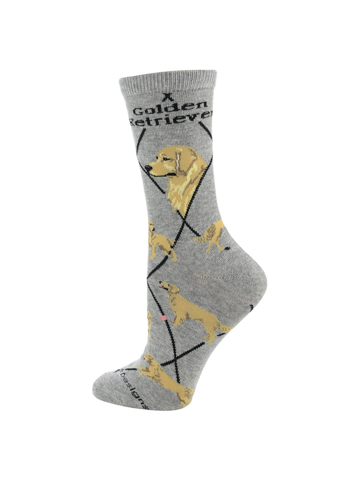 Wheel House Designs socks Best Golden Retriever Crew Socks for Women | Dog Lovers Gift