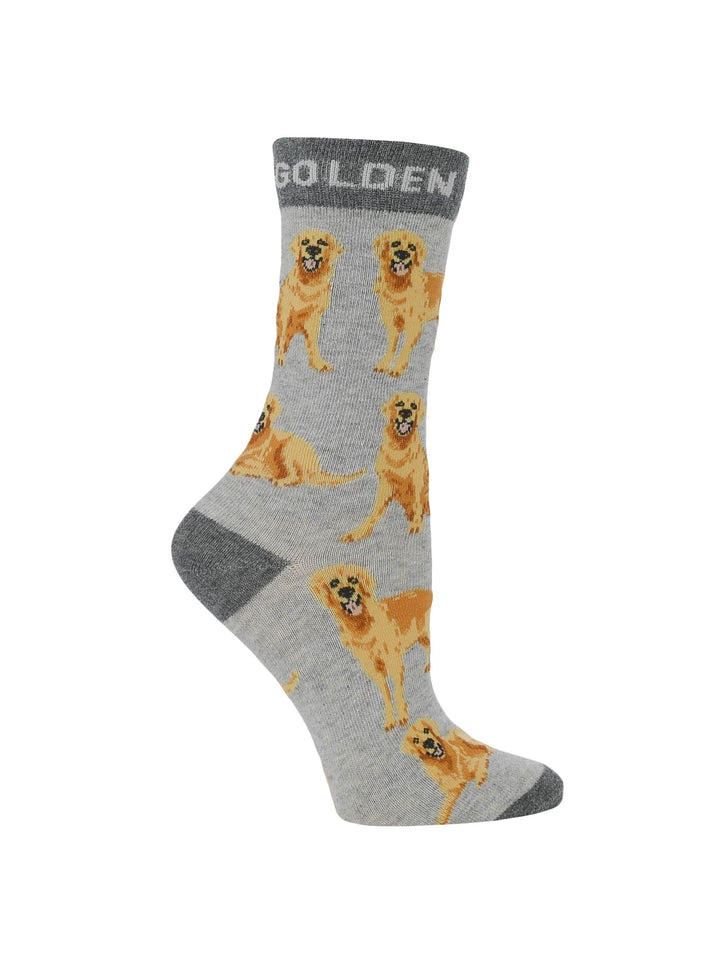 Wheel House Designs socks Best Golden Retriever Crew Socks for Women | Dog Lovers Gift