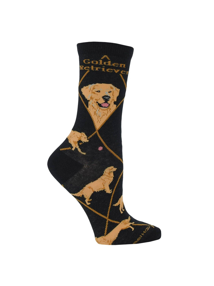 golden retriever men's dress socks Golden Retriever Blue Socks