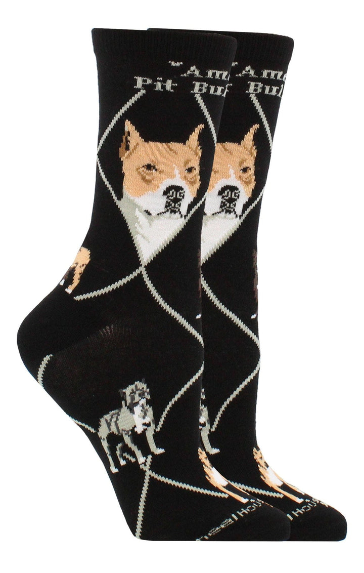 Wheel House Designs socks Black / Medium American Pit Bull Terrier Socks Perfect Dog Lovers Gift