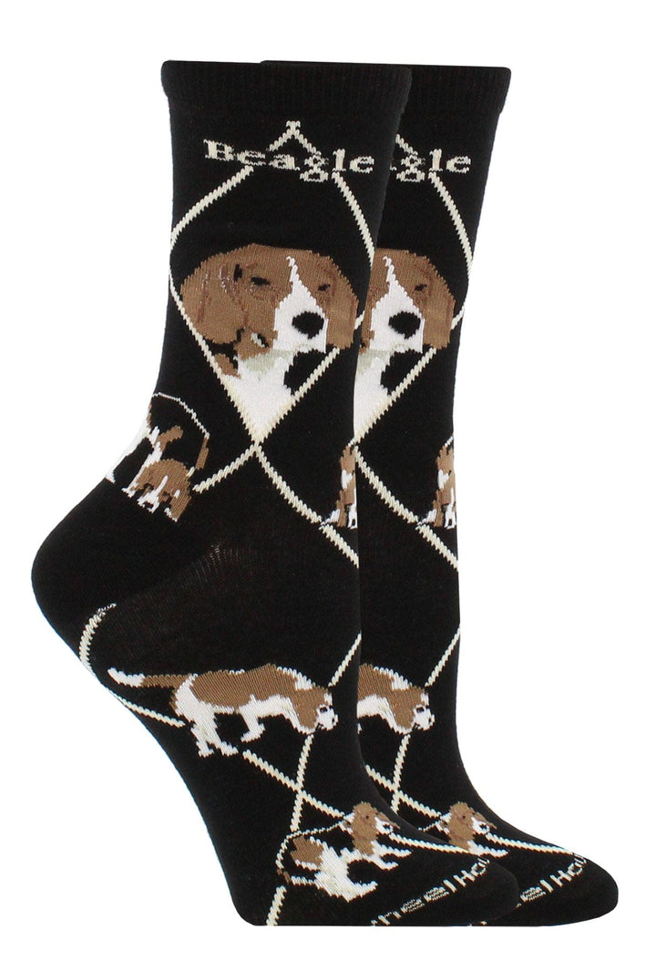 Wheel House Designs socks Black / Medium Beagle Socks for Women and Men | Perfect Dog Lovers Gift