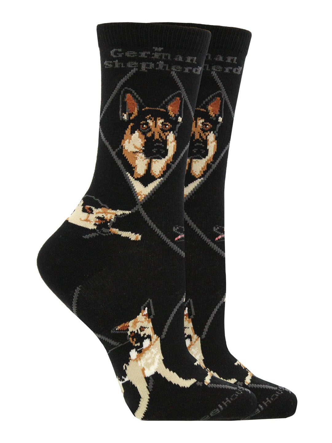 Wheel House Designs socks Black / Medium German Shepherd Socks for Women | Perfect Dog Lovers Gift