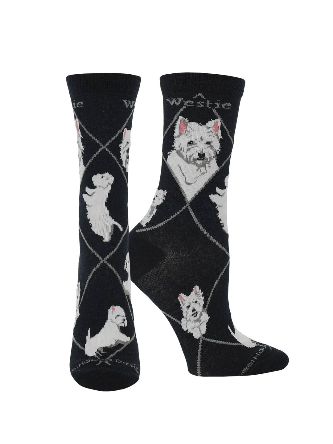 Wheel House Designs socks Black / Medium Westie Socks for Women | Perfect Dog Lovers Gift