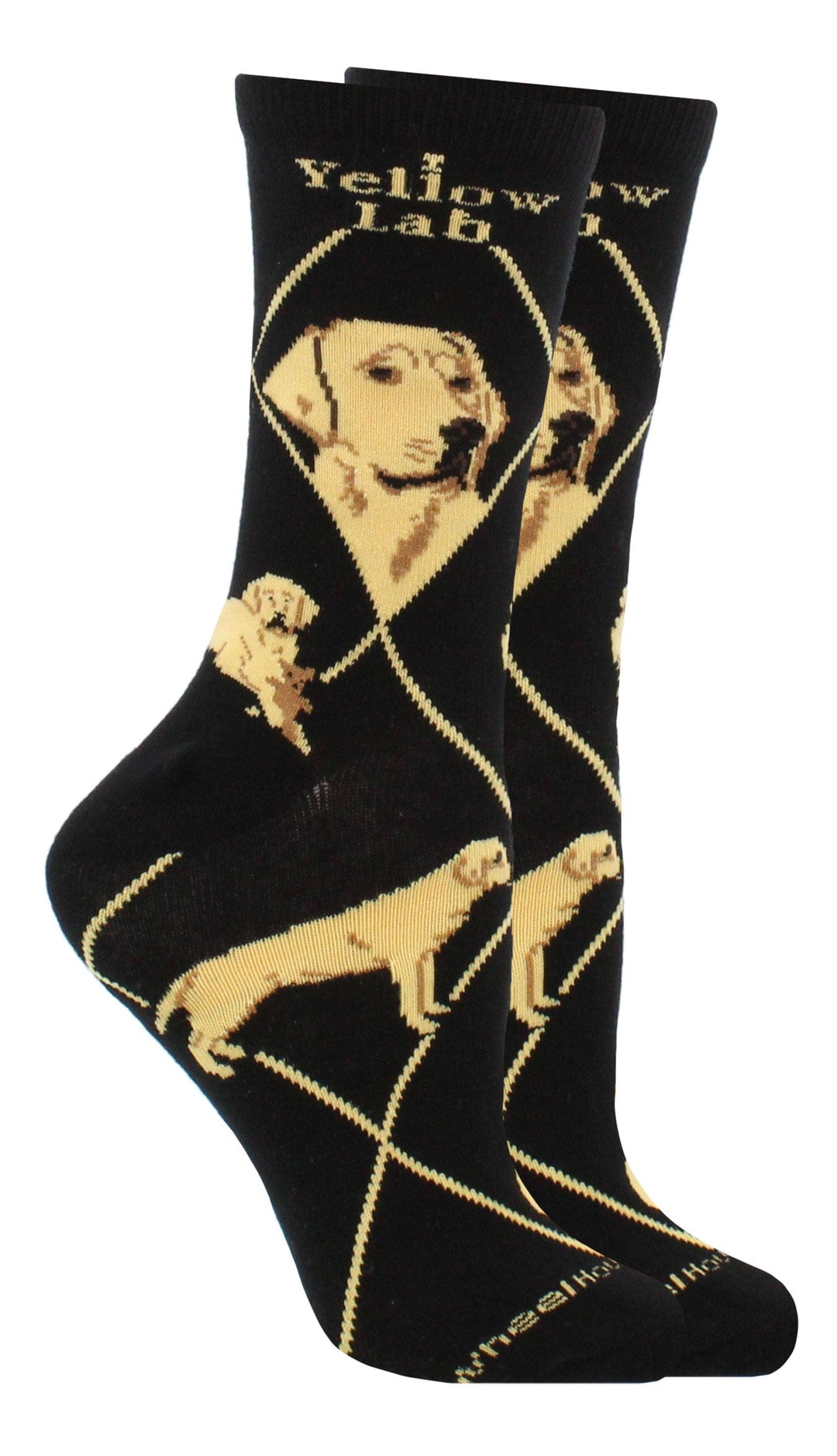 Wheel House Designs socks Black / Medium Yellow Lab Socks for Women and Men | Perfect Dog Lovers Gift