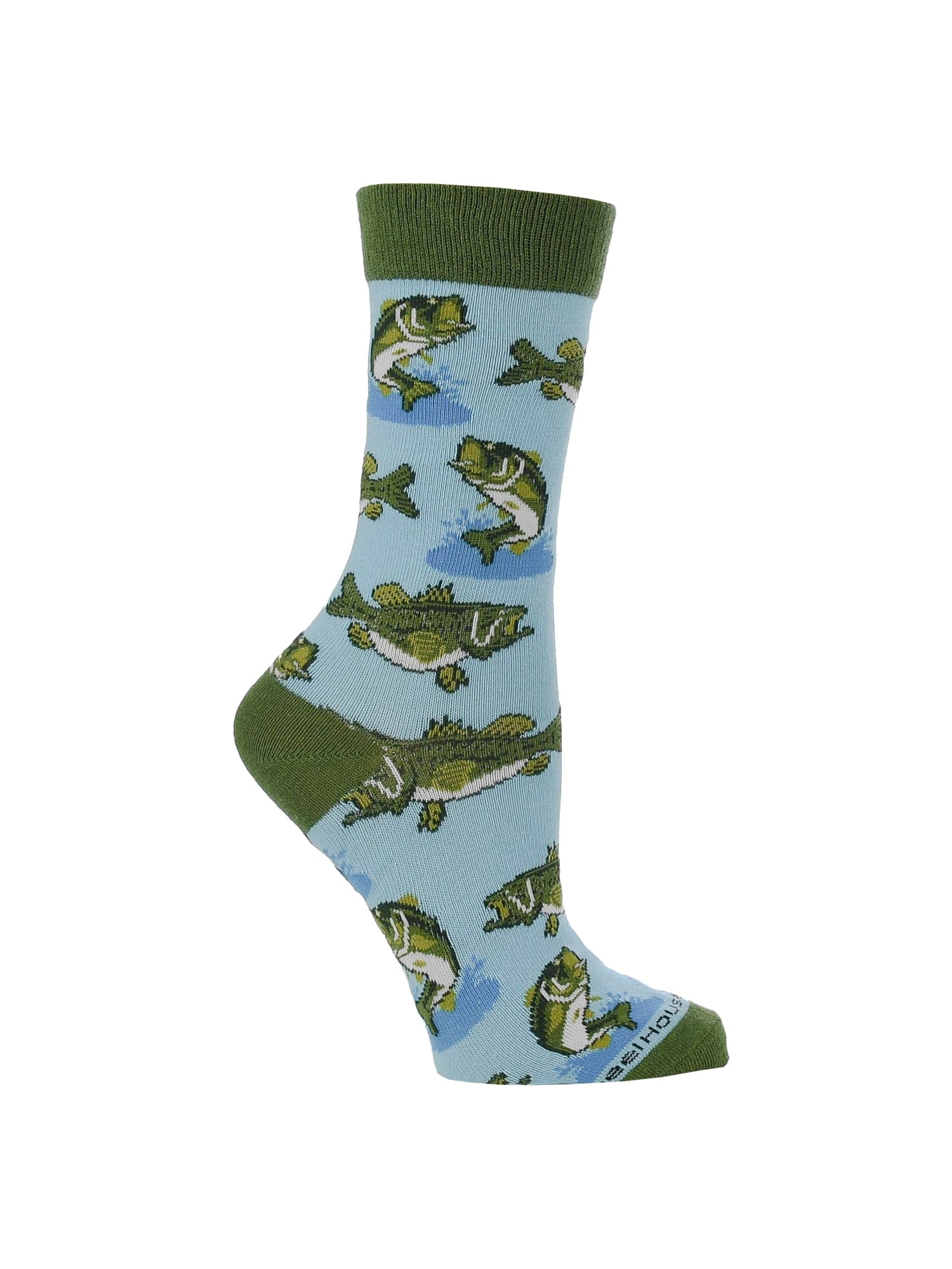 Wheel House Designs socks Blue / Medium Bass Socks Gift Perfect Bass Fishing Lover Gift