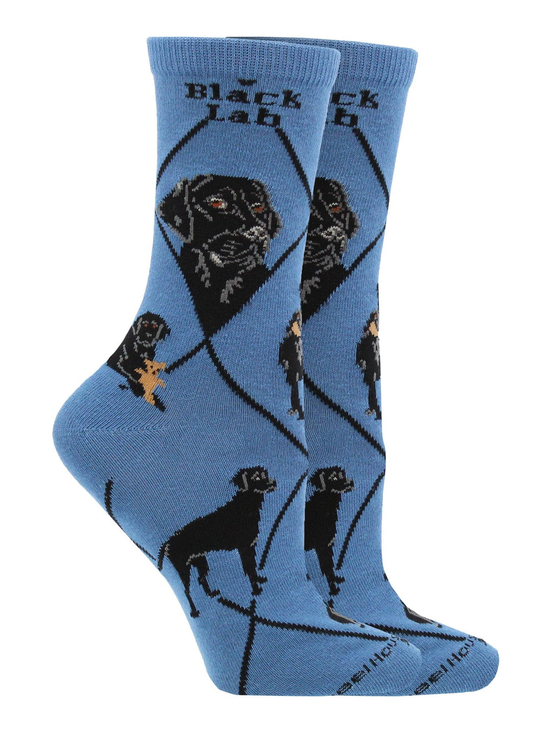 Wheel House Designs socks Blue / Medium Black Lab Socks for Women and Men | Perfect Dog Lovers Gift