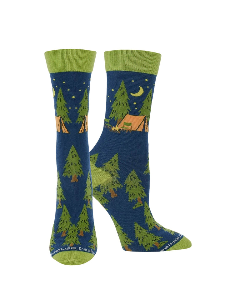 Wheel House Designs socks Blue / Medium Camping Socks Perfect Outdoors Lover Gift