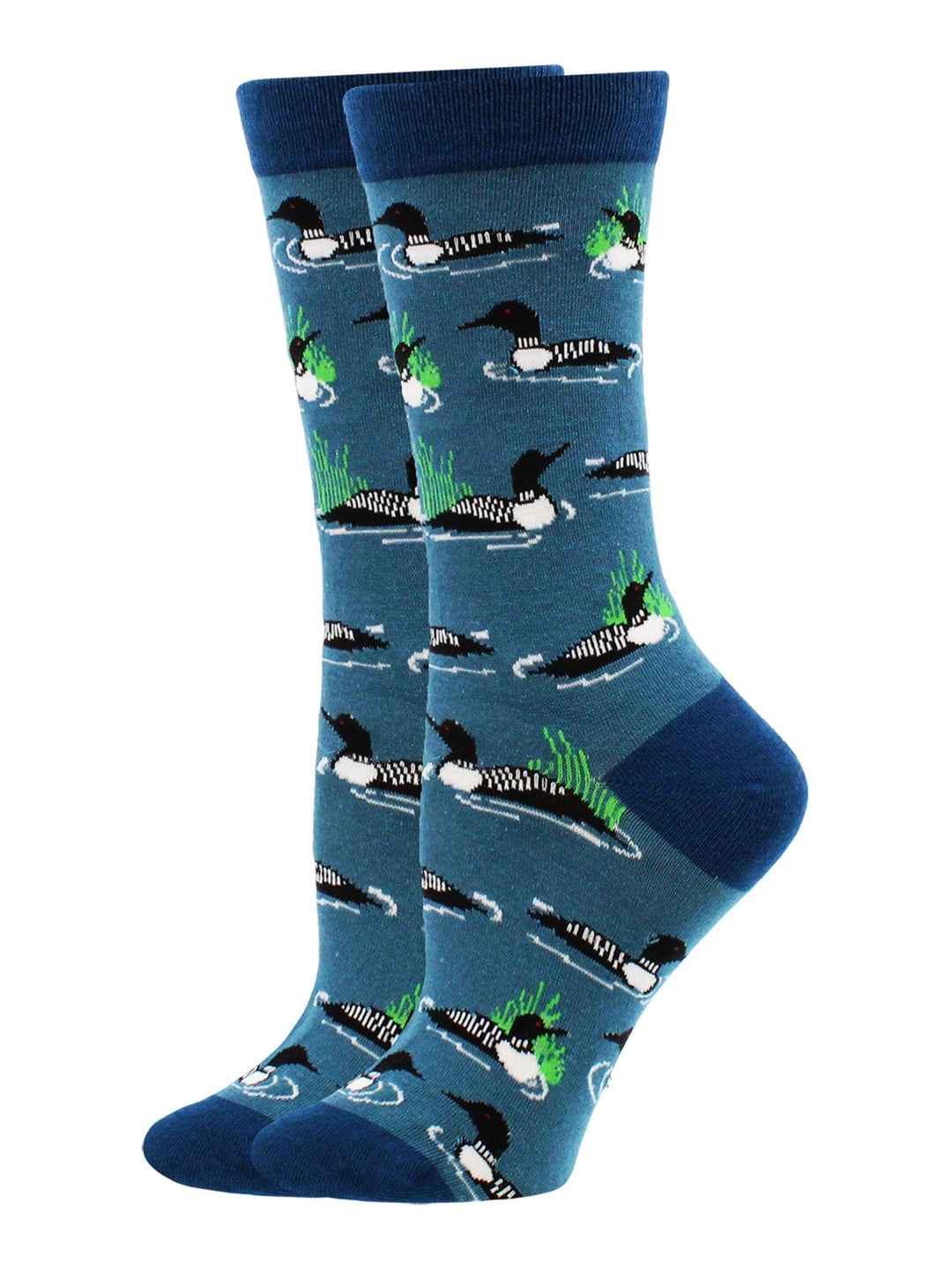 Wheel House Designs socks Blue / Medium Loon Bird Socks Perfect Bird Lovers Gift