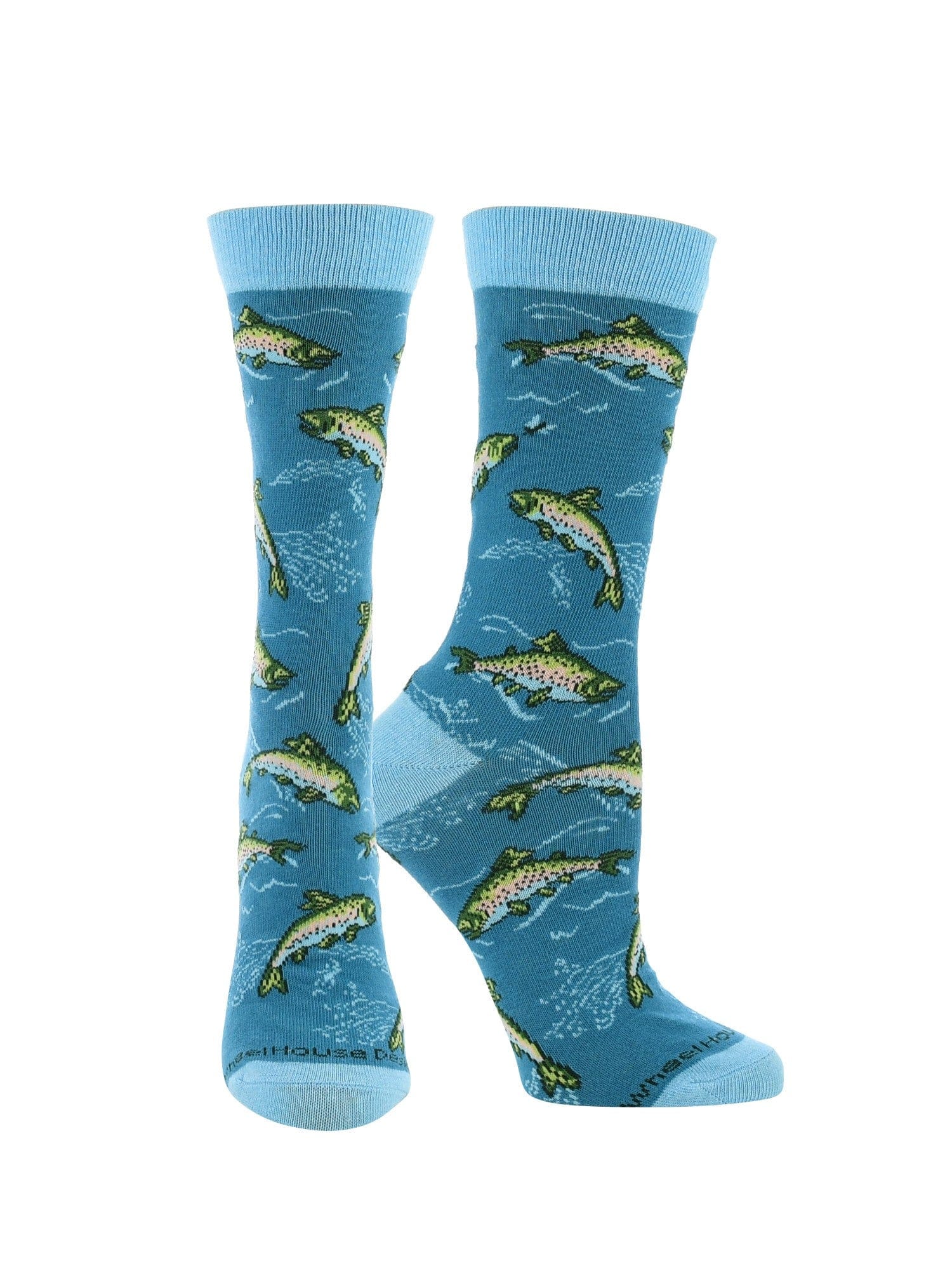 Wheel House Designs socks Blue / Medium Trout Socks for Perfect Anglers Gift