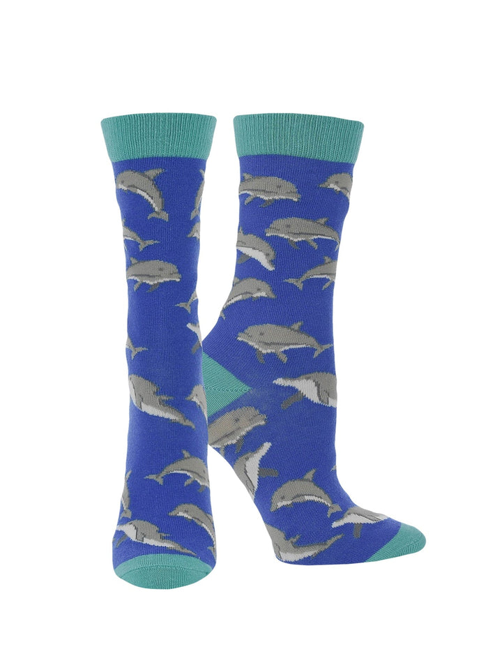 Wheel House Designs socks Blue / Medium WHD Dolphin Socks for Women and Men | Gift for Dolphin Lovers
