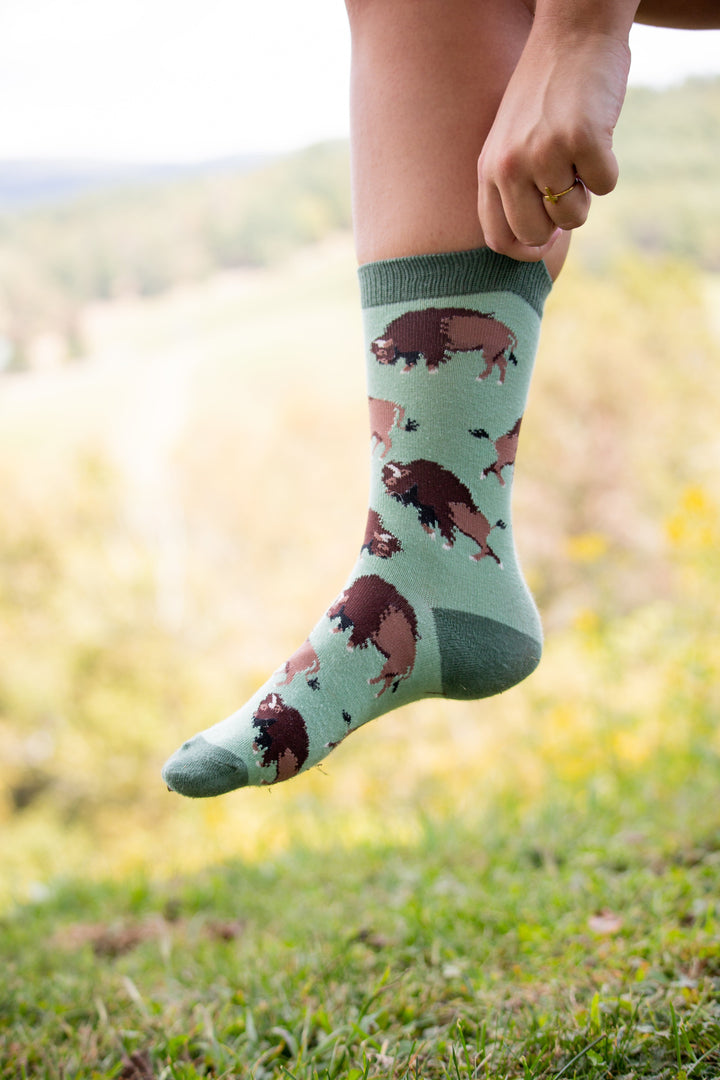 Wheel House Designs socks Buffalo Socks Perfect Animal Lovers Gift