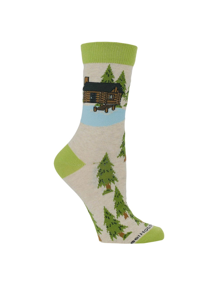 Wheel House Designs socks Cabin on the Lake Socks for Perfect Anglers Gift
